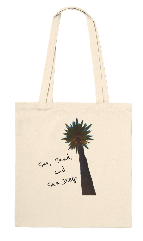 San Diego State of Mind Premium Tote Bag Natural